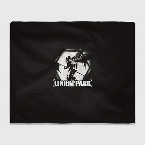 Плед Linkin Park рисунок баллончиком / 3D-Велсофт – фото 1