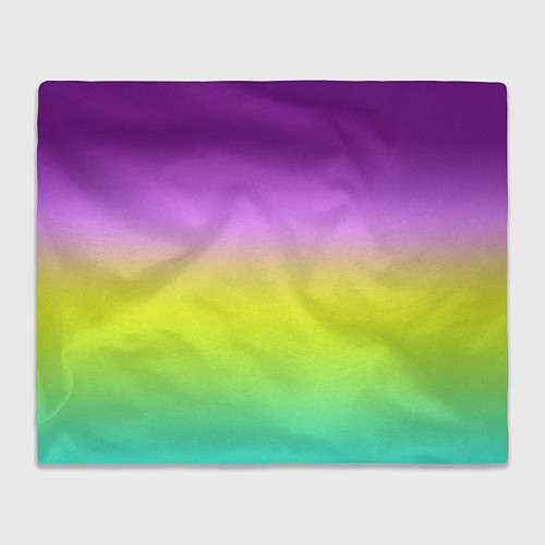 Плед Multicolored Ombre gradient / 3D-Велсофт – фото 1