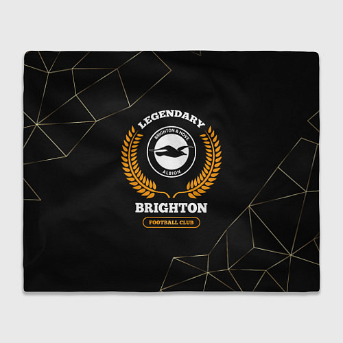 Плед Лого Brighton и надпись Legendary Football Club на / 3D-Велсофт – фото 1