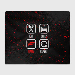 Плед Eat, Sleep, Forza Horizon, Repeat