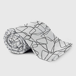 Плед флисовый Трапеции На Белом Фоне, цвет: 3D-велсофт — фото 2