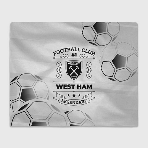 Плед West Ham Football Club Number 1 Legendary / 3D-Велсофт – фото 1