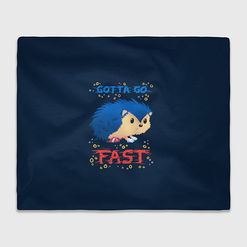 Плед Little Sonic gotta go fast / 3D-Велсофт – фото 1