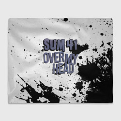Плед флисовый Sum 41 Over My Head, цвет: 3D-велсофт
