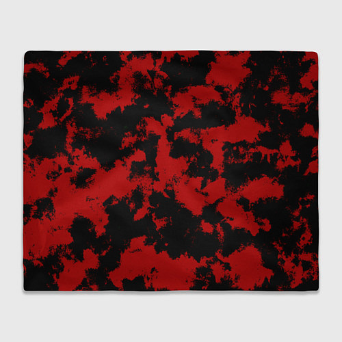Плед Черно-красная абстракция / 3D-Велсофт – фото 1