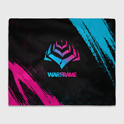 Плед флисовый Warframe Neon Gradient, цвет: 3D-велсофт