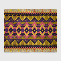 Плед флисовый Африканский узор орнамент из шерсти Africa Wool Pa, цвет: 3D-велсофт