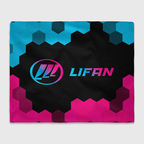 Плед Lifan Neon Gradient / 3D-Велсофт – фото 1