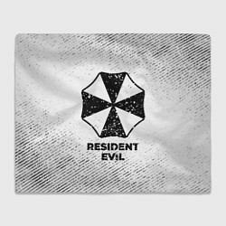 Плед Resident Evil с потертостями на светлом фоне