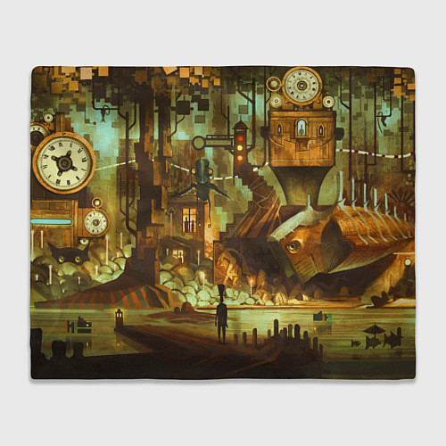 Плед Cool Steampunk painting / 3D-Велсофт – фото 1