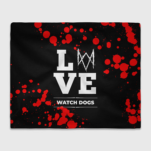Плед Watch Dogs Love Классика / 3D-Велсофт – фото 1