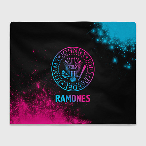 Плед Ramones Neon Gradient / 3D-Велсофт – фото 1