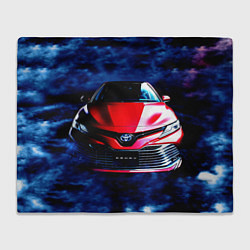 Плед флисовый Тойота Камри, цвет: 3D-велсофт
