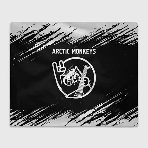 Плед Arctic Monkeys - КОТ - Краски / 3D-Велсофт – фото 1