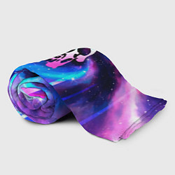 Плед флисовый Deftones Неоновый Космос, цвет: 3D-велсофт — фото 2