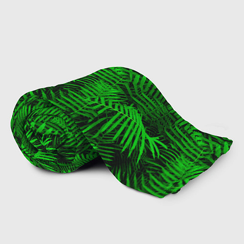 Плед Листья папоротника - текстура / 3D-Велсофт – фото 2