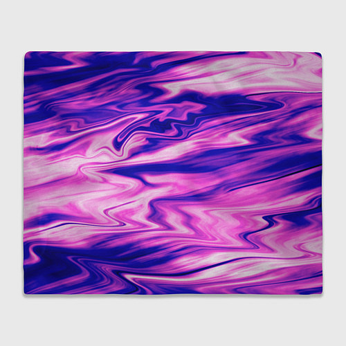 Плед Розово-фиолетовый мраморный узор / 3D-Велсофт – фото 1