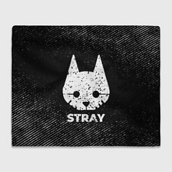 Плед Stray с потертостями на темном фоне