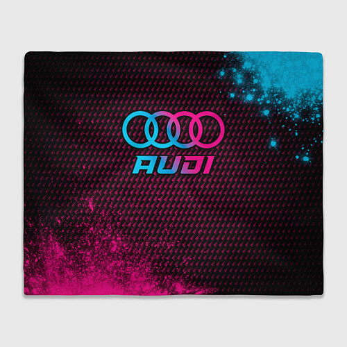 Плед Audi - neon gradient / 3D-Велсофт – фото 1