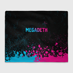 Плед Megadeth - neon gradient