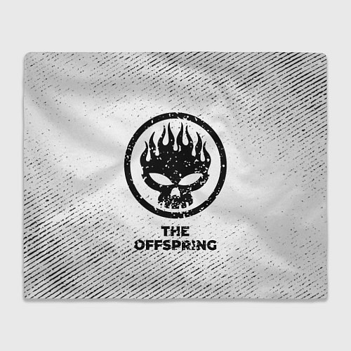 Плед The Offspring с потертостями на светлом фоне / 3D-Велсофт – фото 1