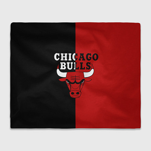 Плед Чикаго Буллз black & red / 3D-Велсофт – фото 1