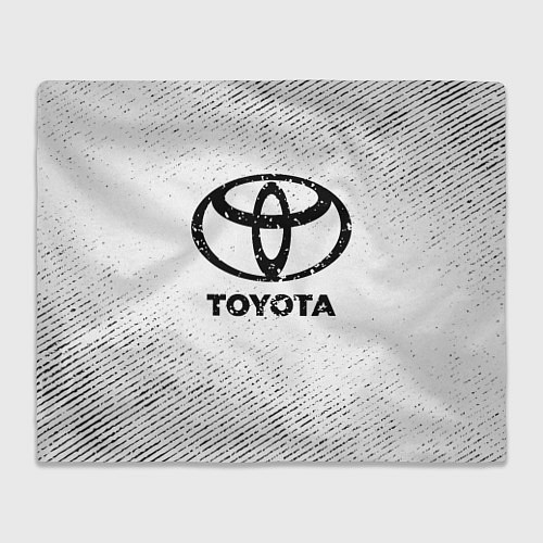Плед Toyota с потертостями на светлом фоне / 3D-Велсофт – фото 1
