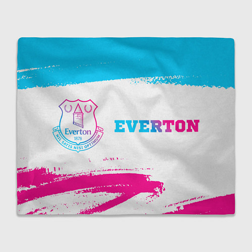 Плед Everton neon gradient style: надпись и символ / 3D-Велсофт – фото 1