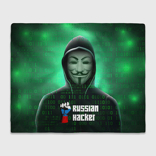 Плед Russian hacker green / 3D-Велсофт – фото 1