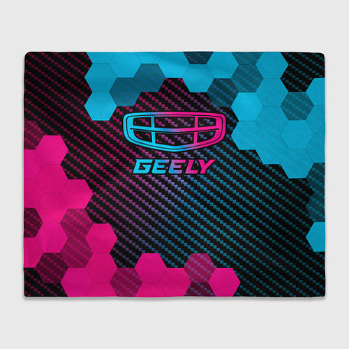 Плед Geely - neon gradient / 3D-Велсофт – фото 1