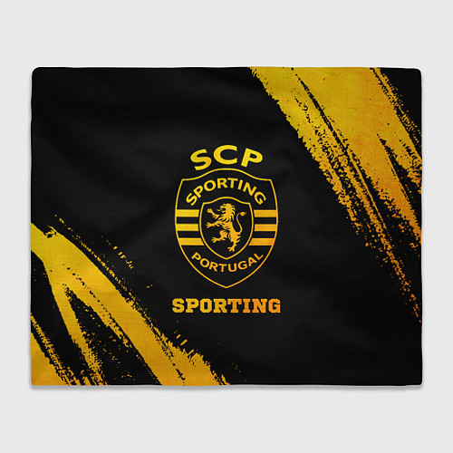 Плед Sporting - gold gradient / 3D-Велсофт – фото 1