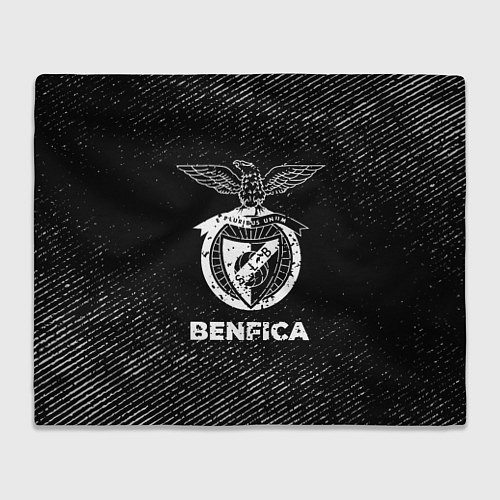 Плед Benfica с потертостями на темном фоне / 3D-Велсофт – фото 1