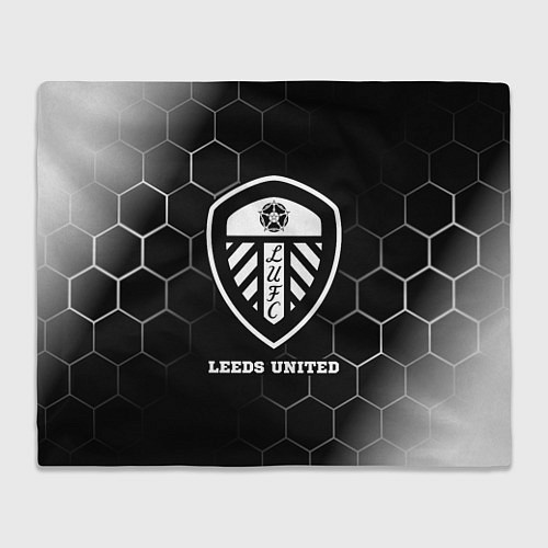 Плед Leeds United sport на темном фоне / 3D-Велсофт – фото 1