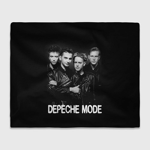 Плед Depeche Mode - black & white portrait / 3D-Велсофт – фото 1