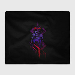 Плед флисовый Берсерк Гатс С Окровавленным Мечом, цвет: 3D-велсофт