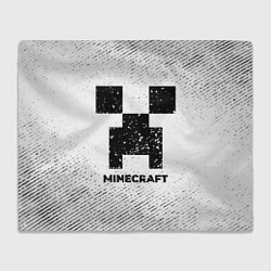 Плед Minecraft с потертостями на светлом фоне