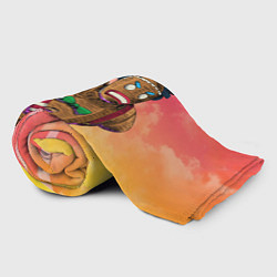 Плед флисовый Летние пряничные человечки, цвет: 3D-велсофт — фото 2