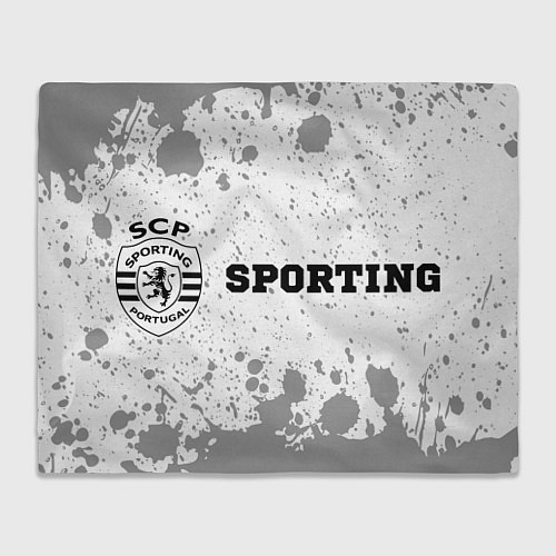 Плед Sporting sport на светлом фоне: надпись и символ / 3D-Велсофт – фото 1