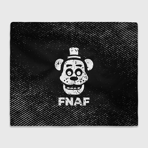 Плед FNAF с потертостями на темном фоне / 3D-Велсофт – фото 1