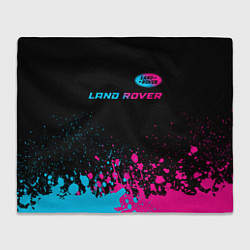 Плед Land Rover - neon gradient: символ сверху