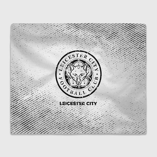 Плед Leicester City с потертостями на светлом фоне / 3D-Велсофт – фото 1