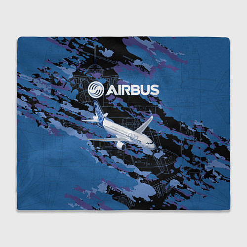 Плед Airbus A320 Аэробус / 3D-Велсофт – фото 1