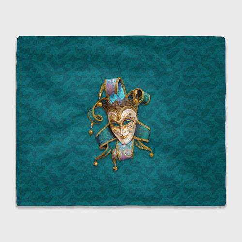 Плед Шут - венецианская маска / 3D-Велсофт – фото 1