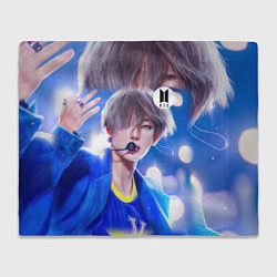 Плед флисовый BTS Ким Тэ Хён, цвет: 3D-велсофт