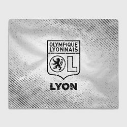 Плед флисовый Lyon с потертостями на светлом фоне, цвет: 3D-велсофт