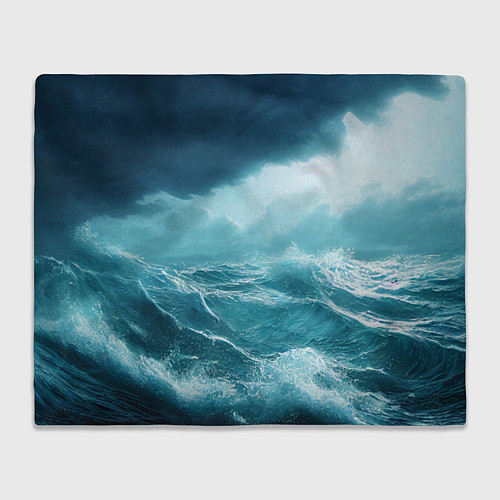 Плед Буря в море / 3D-Велсофт – фото 1