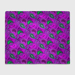 Плед Turkish cucumber raspberry and green background