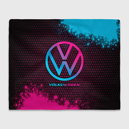 Плед Volkswagen - neon gradient / 3D-Велсофт – фото 1