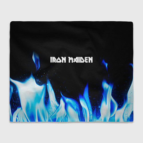 Плед Iron Maiden blue fire / 3D-Велсофт – фото 1