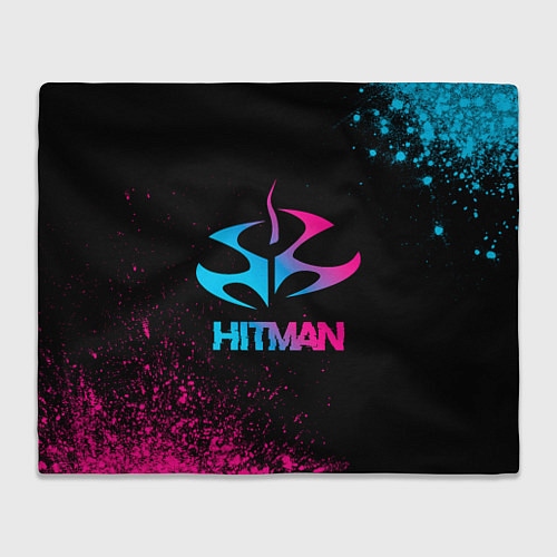 Плед Hitman - neon gradient / 3D-Велсофт – фото 1